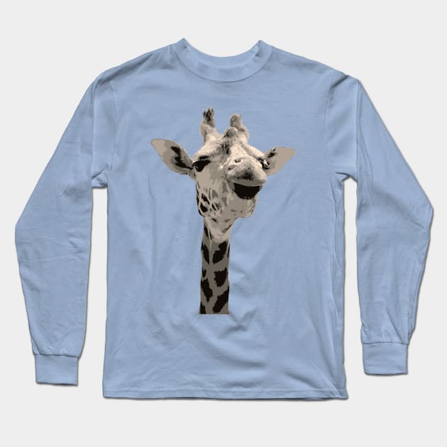 Giraffe Long Sleeve T-Shirt by mangulica